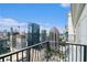 Beautiful balcony view showcasing the city skyline and nearby buildings at 195 14Th Ne St # Ts8, Atlanta, GA 30309