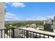 Stunning balcony view overlooking lush greenery and the city skyline at 195 14Th Ne St # Ts8, Atlanta, GA 30309