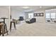 Expansive basement featuring recessed lighting and flexible open space for recreation and entertainment at 135 Eastmark Way, Fayetteville, GA 30214