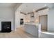 Modern kitchen with island, stainless steel appliances, and white cabinetry at 132 Felicity Pike, Locust Grove, GA 30248