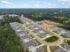 An aerial shot showcases the new construction nestled among winding roads and lush greenery at 3903 Shelleydale Dr, Powder Springs, GA 30127