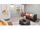 Outdoor patio featuring comfortable seating, modern decor, and a cozy atmosphere at 3903 Shelleydale Dr, Powder Springs, GA 30127