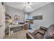 Bedroom with leather sofa, desk and shelves at 918 Bridge Mill Ave, Canton, GA 30114