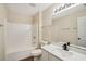 Well-lit bathroom featuring sleek fixtures, a tub, and a modern vanity at 4593 Parkway Cir, Atlanta, GA 30349