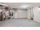 Unfinished basement area featuring ductwork, concrete floors, and partially finished walls at 2162 Pine Mountain Nw Rd, Kennesaw, GA 30152