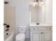 Cozy bathroom with vanity, toilet and shower/tub combo at 2162 Pine Mountain Nw Rd, Kennesaw, GA 30152