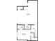 Floor plan of first floor with garage, bedroom, bathroom and room dimensions at 2850 Stonehall Se Ct, Smyrna, GA 30080