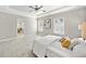 Spacious main bedroom boasts tray ceiling and a large doorway to the private ensuite bathroom at 2625 Draw Dr, Marietta, GA 30066