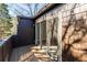 Exterior shot of the wooden balcony with brown cedar shake siding at 765 Houston Mill Ne Rd # 7, Atlanta, GA 30329