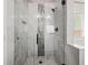 Modern shower with tile surround at 395 Shadetree Ln, Lawrenceville, GA 30044