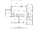 Detailed first floor plan showcasing room dimensions and layout of the home at 1439 Mill Pointe Ct, Lawrenceville, GA 30043