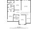 Detailed second floor plan showcasing layout and dimensions of the rooms at 1439 Mill Pointe Ct, Lawrenceville, GA 30043