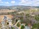 Aerial view showing the property's location in a neighborhood with mature trees and a nearby construction at 1925 Emerald Dr, Cumming, GA 30040