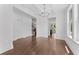 Elegant dining room featuring coffered ceiling and contemporary chandelier at 1158 Welch Sw St, Atlanta, GA 30310