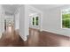 Bright interior view featuring beautiful hardwood floors and modern, neutral paint at 1158 Welch Sw St, Atlanta, GA 30310