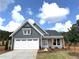 Charming single-story home with gray siding, white trim, a two-car garage, and a cozy front porch with wood supports at 33 Cambridge Ln, Dallas, GA 30157