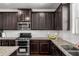 Close-up of kitchen area with stainless steel appliances and granite counters at 4358 White Spruce Aly, Doraville, GA 30360