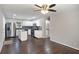 Modern kitchen featuring stainless steel appliances, granite countertops, and hardwood flooring at 1798 Giben Rd, Atlanta, GA 30315