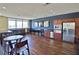Spacious common kitchen area features stainless steel appliances, ample counter space, and seating for residents at 201 W Ponce De Leon Ave # 315, Decatur, GA 30030