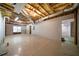 Large unfinished basement with exposed ductwork, and space for activities at 5960 Camelia Dr, Douglasville, GA 30135