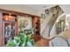 Cozy living room features custom wood built-ins and stairway with wooden railing at 113 Brianna Way, Woodstock, GA 30188