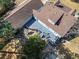 Aerial view of a beautiful deck and yard at 150 Forest Ridge Ct, Lawrenceville, GA 30046