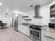Bright kitchen featuring stainless steel appliances and white cabinets with granite countertops at 150 Forest Ridge Ct, Lawrenceville, GA 30046