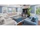 Comfortable living room featuring stylish furniture and a decorative fireplace, perfect for relaxation at 150 Forest Ridge Ct, Lawrenceville, GA 30046