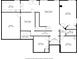 Basement floor plan featuring dimensions for the recreation room, bedrooms, storage, and exercise areas at 635 Piping Rock Pt, Lawrenceville, GA 30043