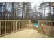 Newly constructed deck overlooking a private backyard with a swimming pool at 1106 Oak Sw Rd, Lilburn, GA 30047