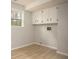Room featuring wood-look floors, a window, and white cabinets in a neutral color scheme at 1106 Oak Sw Rd, Lilburn, GA 30047