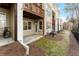 Townhome back patio with a bicycle and a door leading into the house at 1211 Comet View Se Trl, Smyrna, GA 30082