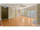 Bright living room with hardwood floors, crown molding, and natural light at 1211 Comet View Se Trl, Smyrna, GA 30082