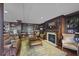 Elegant living room featuring a cozy fireplace and beautiful built-in bookshelves at 1735 Peachtree Ne St # 227, Atlanta, GA 30309