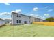 Rear view of home with sliding glass door and large backyard at 362 Rock View Ln, Covington, GA 30016