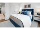 Cozy bedroom with a comfortable bed, side tables, and carpet at 315 Chiswick Cir # 38, Alpharetta, GA 30009