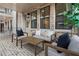 Beautiful brick patio with comfortable seating area and shade, creating an inviting outdoor space at 315 Chiswick Cir # 38, Alpharetta, GA 30009