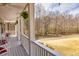 Relaxing front porch with rocking chairs and hanging plants, offering a serene view of the surrounding landscape at 3564 Suwanee Creek Rd, Suwanee, GA 30024