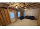 Unfinished basement with exposed ductwork, lighting and electrical at 2256 Triple Crown Ln, Lithonia, GA 30058