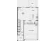 Layout of the first floor featuring an open concept kitchen, dining, living room and a 2-car garage at 204 Groveton Ct, Euharlee, GA 30145