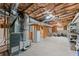 Unfinished basement featuring an exposed ceiling and mechanical systems at 602 Kenion Forest Way, Lilburn, GA 30047