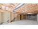 Unfinished basement ready for customization, featuring exposed beams and ductwork at 602 Kenion Forest Way, Lilburn, GA 30047