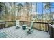 Inviting deck with comfortable seating, perfect for enjoying the peaceful backyard views and outdoor relaxation at 608 Ridge Crossing Dr, Woodstock, GA 30189