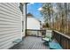 Relaxing deck featuring outdoor seating with views of the backyard and surrounding greenery at 608 Ridge Crossing Dr, Woodstock, GA 30189