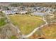 Scenic aerial view of a large community field with walking paths at 5229 Noble Village Way, Lilburn, GA 30047