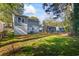 Picture of the fenced-in backyard with its lush grass and view of home exterior and other buildings at 1270 Graymont Sw Dr, Atlanta, GA 30310