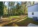 This backyard features a lush lawn and mature trees at 1270 Graymont Sw Dr, Atlanta, GA 30310