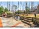 Enjoy this outdoor patio complete with a fireplace, stone sitting wall, and outdoor furniture at 3345 Highgate Hills Ne Dr, Duluth, GA 30097