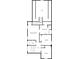 Second floor plan showcasing an attic, hall, primary bedroom, primary bath, and bedrooms at 185 Stayman Park, Fayetteville, GA 30215