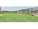 Newly seeded backyard in residential neighborhood at 3639 Olive Grove Ln, Covington, GA 30016